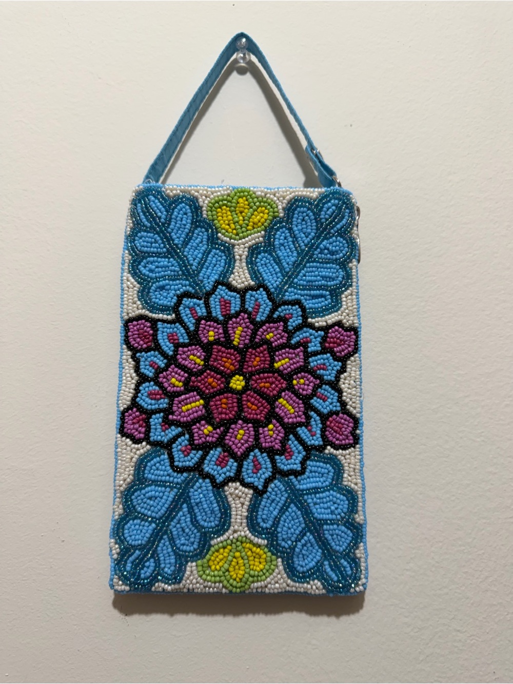 Embroidered Floral Beaded bag